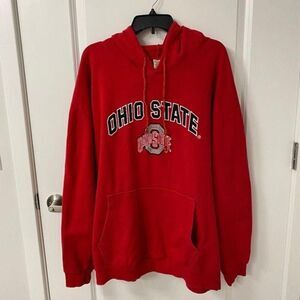Big Ball Sports Ohio State Buckeyes Hooded Sweatshirt Hoodie Red 2XL XXL